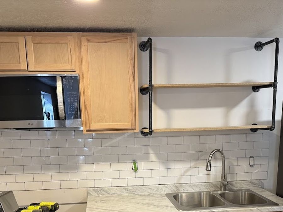 Basement kitchenette build - after