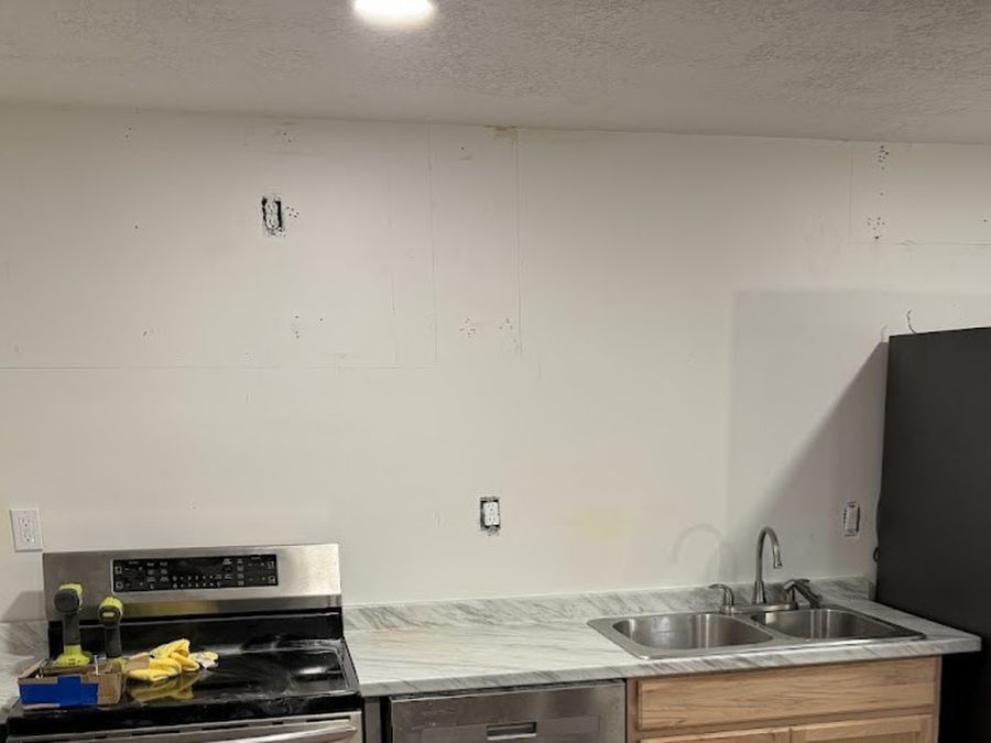 Basement kitchenette build - before