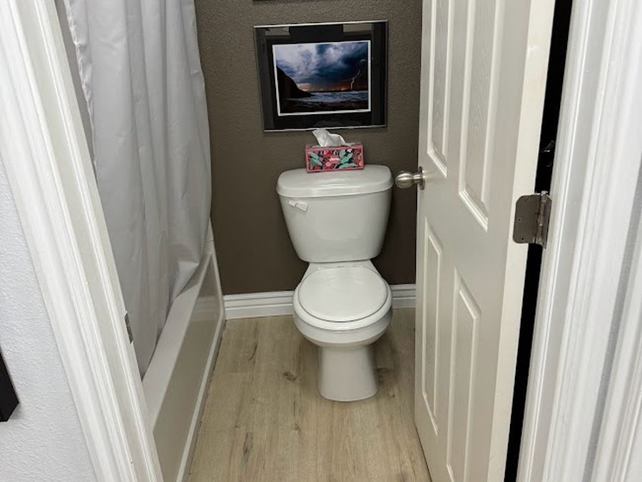 Toilet & flooring replacement - after